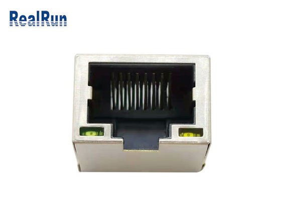 LED Işık 1.5A ile PCB 8pin RJ45 Modüler Jak Bağlantısı Dik Açı