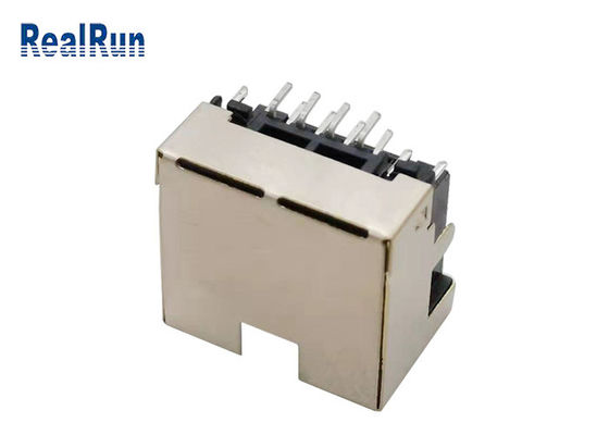 LED Işık 1.5A ile PCB 8pin RJ45 Modüler Jak Bağlantısı Dik Açı