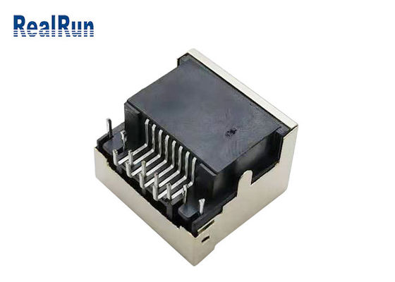 LED Işık 1.5A ile PCB 8pin RJ45 Modüler Jak Bağlantısı Dik Açı