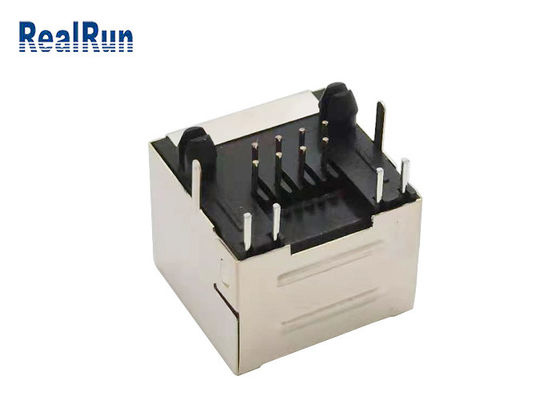 PA46 8P8C Modüler RJ45 Dişi Konnektör PBT, Metal Kalkanlı