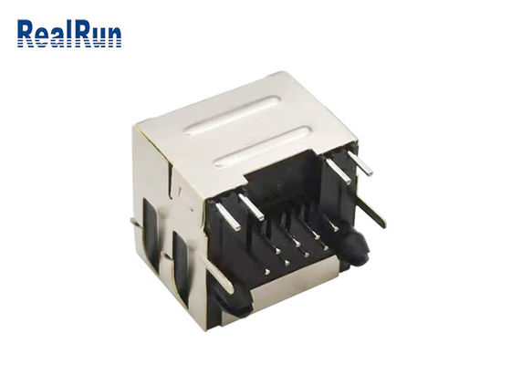 PA6T PBT RJ45 Dişi Konnektör Soket Elastik Kabuk Kalkanı