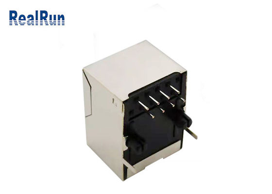 UL94-0 125V Rj45 Bağlayıcı Metal Korumalı 10P8C Modüler RJ45 Jakı