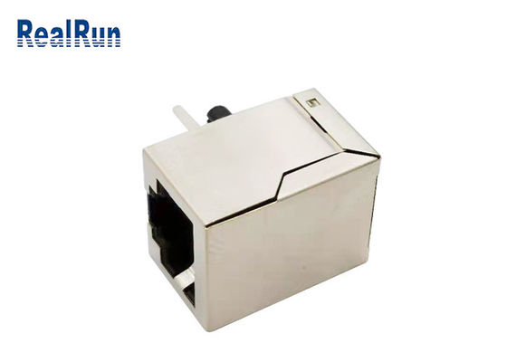 UL94-0 125V Rj45 Bağlayıcı Metal Korumalı 10P8C Modüler RJ45 Jakı