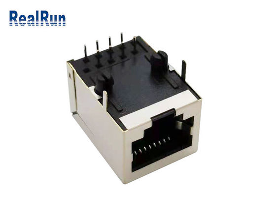 UL94-0 125V Rj45 Bağlayıcı Metal Korumalı 10P8C Modüler RJ45 Jakı