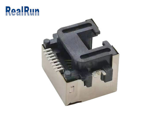 Metal Kabuk 1000VAC SMT 8pin Rj45 Konektör Soketi LCP UL94V-0