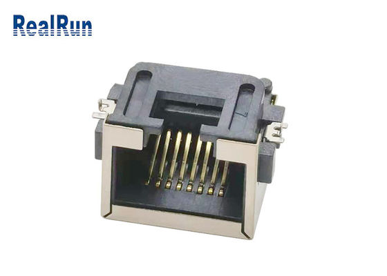 Metal Kabuk 1000VAC SMT 8pin Rj45 Konektör Soketi LCP UL94V-0