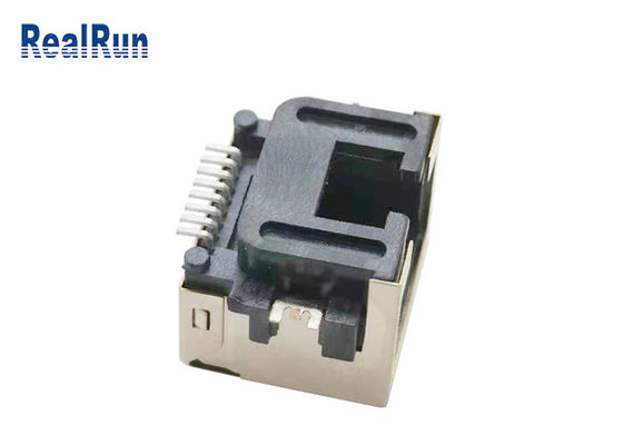 Metal Kabuk 1000VAC SMT 8pin Rj45 Konektör Soketi LCP UL94V-0