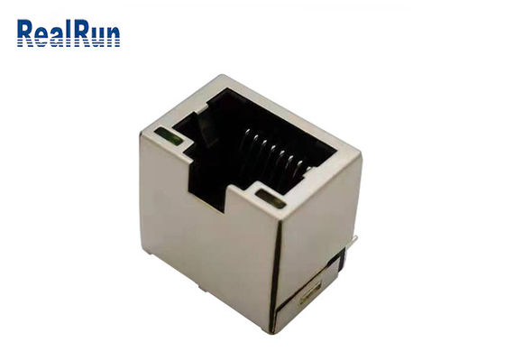 PA46 1 Bağlantı Noktalı Rj45 Modüler Jak RJ45 PCB Konektörü Bakır Alaşımlı