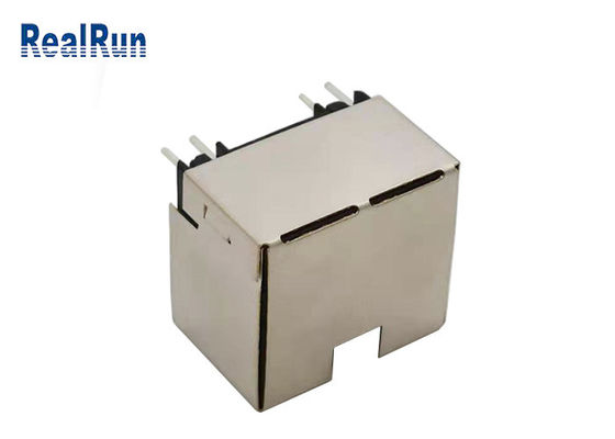 PA46 1 Bağlantı Noktalı Rj45 Modüler Jak RJ45 PCB Konektörü Bakır Alaşımlı