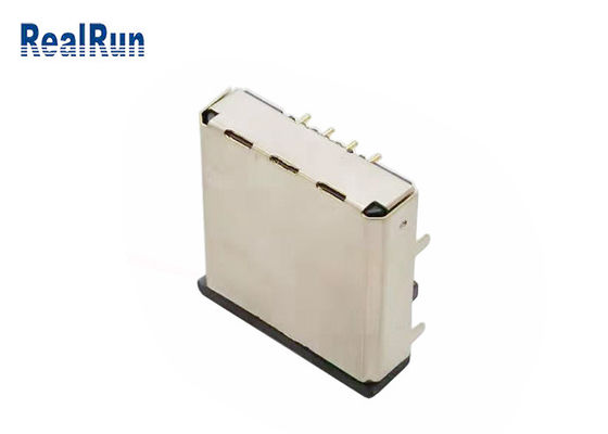 Metal Korumalı Modüler Fiş LCP Rj45 PCB Konektörü RJ45-SP-37