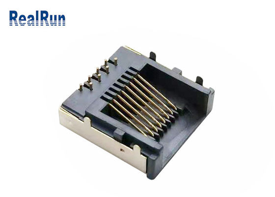 Metal Korumalı Modüler Fiş LCP Rj45 PCB Konektörü RJ45-SP-37