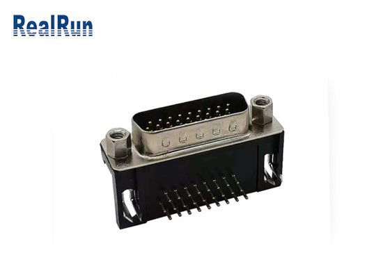 Kalay Kaplama HDR 26 Pin D Tipi Konnektör R/A 3 Satır VGA PCB Konnektör