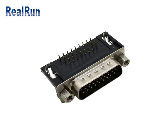 Kalay Kaplama HDR 26 Pin D Tipi Konnektör R/A 3 Satır VGA PCB Konnektör