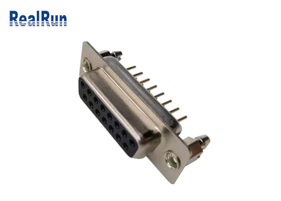 Düz DP 15 Pin PCB 1000VAC D SUB Konnektör Erkek Dişi PBT