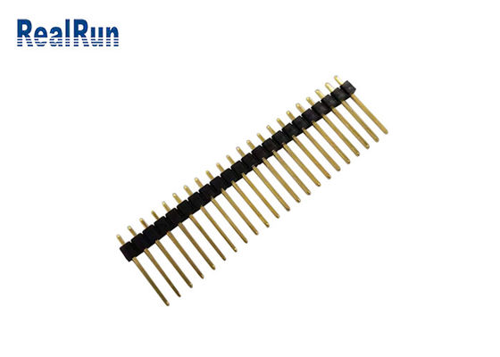 Altın Kaplama 10U Düz Başlık Konnektörü PBT UL94V-0 2.54mm Pitch