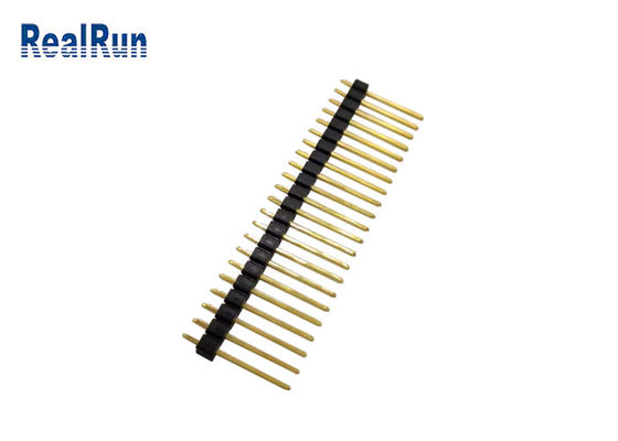 Altın Kaplama 10U Düz Başlık Konnektörü PBT UL94V-0 2.54mm Pitch