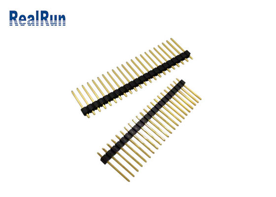 Altın Kaplama 10U Düz Başlık Konnektörü PBT UL94V-0 2.54mm Pitch