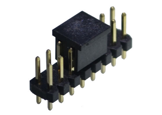 2A 2.0mm Düz Erkek Pin Başlık Altın Kaplama Çift Sıralı 16 Yollu PA6T