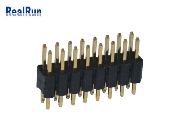 Çift Sıralı PA6T 3.0A DIP Pin Başlık Konektörü 2.54mm Pitch
