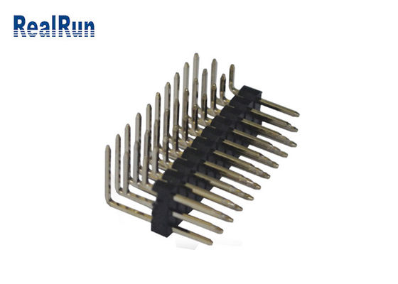 PBT 2.54mm Yüzey Montajlı Erkek Konnektör Üç Sıralı Pin Başlığı