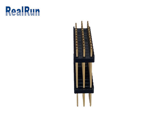 3.0Amp PBT DIP Altın Kaplama Konnektör H2.5mm Üç Sıralı 36 Pin