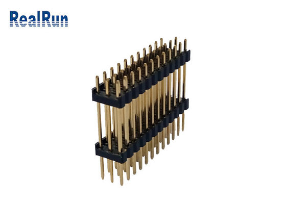 3.0Amp PBT DIP Altın Kaplama Konnektör H2.5mm Üç Sıralı 36 Pin