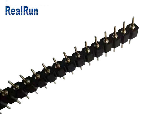 2.54mm DIP PCB Yuvarlak Pin Erkek Başlık Altın Terminal Konnektörü