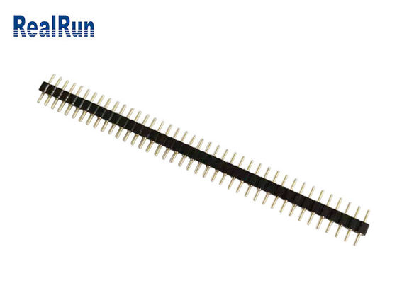 2.54mm DIP PCB Yuvarlak Pin Erkek Başlık Altın Terminal Konnektörü