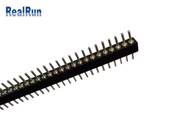 40P 1.778mm Pitch Yuvarlak Erkek Başlık L10.0 Düz 1 Sıra DIP