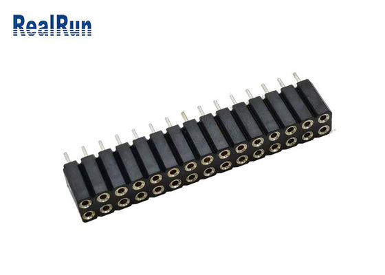 SGS 30P Yuvarlak Pin Dişi Başlık 2.54mm Pitch Dip Kalay Kaplama