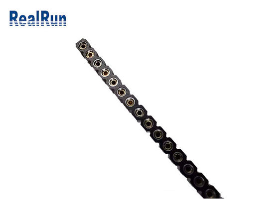 Pirinç CuZn36Pb3 DIP 40P Dişi Pin Başlığı 2.54mm Tek Sıra