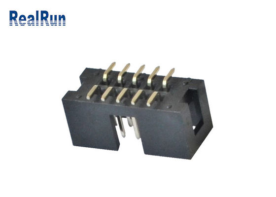 PA6T IDC Erkek Başlık Konektörü 2.54mm Pitch SMT 10 Pin Kutusu Başlık