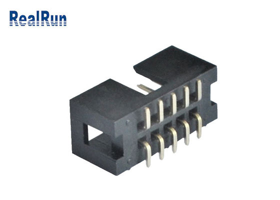PA6T IDC Erkek Başlık Konektörü 2.54mm Pitch SMT 10 Pin Kutusu Başlık
