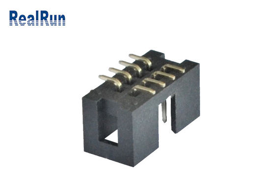 Dikey PCB 2.54mm SMT Kutu Başlığı 2*4 8 Pin İşlenmiş Lehim PA6T