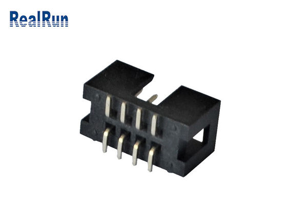 Dikey PCB 2.54mm SMT Kutu Başlığı 2*4 8 Pin İşlenmiş Lehim PA6T