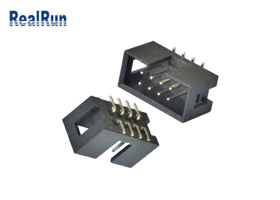 Dikey PCB 2.54mm SMT Kutu Başlığı 2*4 8 Pin İşlenmiş Lehim PA6T