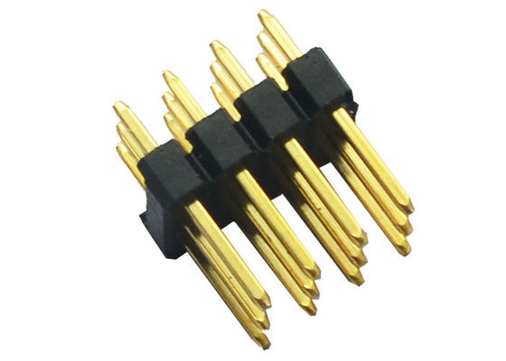 PA6T 2.54mm Pitch Lehim Başlık Konektörü 3*4 12 Pin 180° DIP