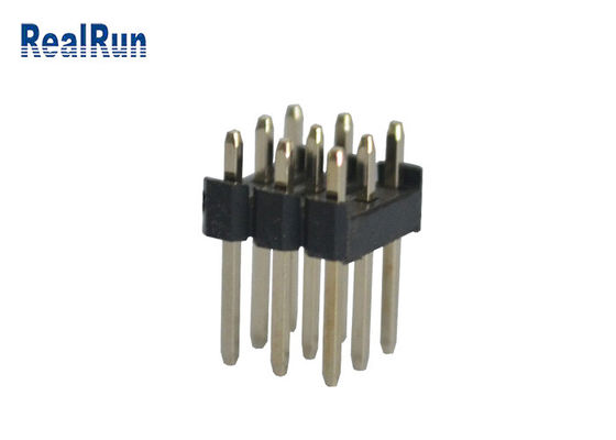 PA6T 2.54mm Pitch Lehim Başlık Konektörü 3*4 12 Pin 180° DIP