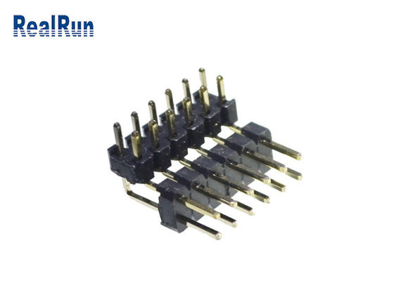 H2.0 Pirinç PBT PA6T Pin Başlık Konektörü Çift Sıra 2*6 Pin SGS