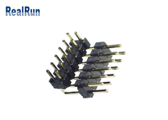 H2.0 Pirinç PBT PA6T Pin Başlık Konektörü Çift Sıra 2*6 Pin SGS