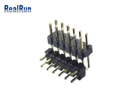 H2.0 Pirinç PBT PA6T Pin Başlık Konektörü Çift Sıra 2*6 Pin SGS