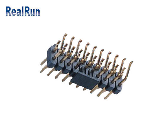 Çift Sıralı PA6T 20P SMD Pin Başlığı PA6T Kapaklı Yatay