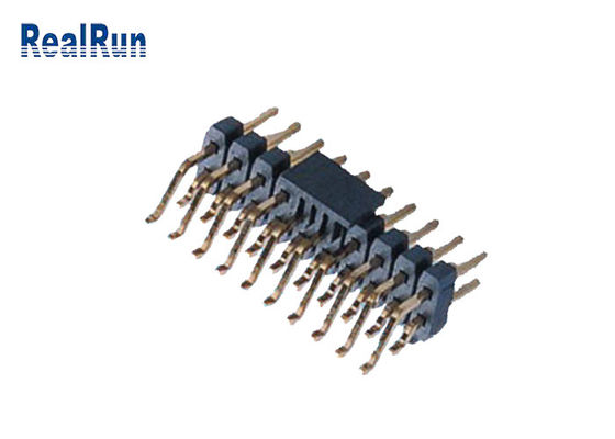 Çift Sıralı PA6T 20P SMD Pin Başlığı PA6T Kapaklı Yatay