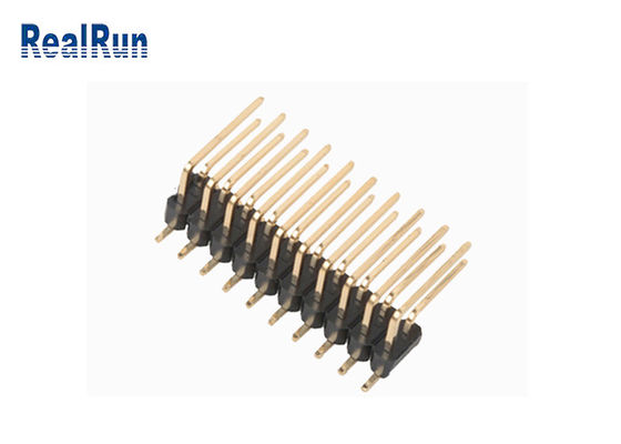 DC500V Çift Katmanlı SMD Pin Başlığı Dik Açılı Pirinç PA6T PBT