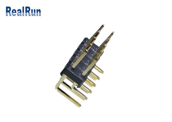 3Amp LCP PBT 1000VAC Pin Başlık Konektörü 2.54mm Çift Sıralı PA6T