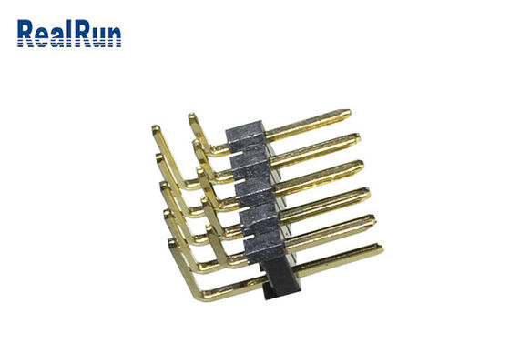 3Amp LCP PBT 1000VAC Pin Başlık Konektörü 2.54mm Çift Sıralı PA6T
