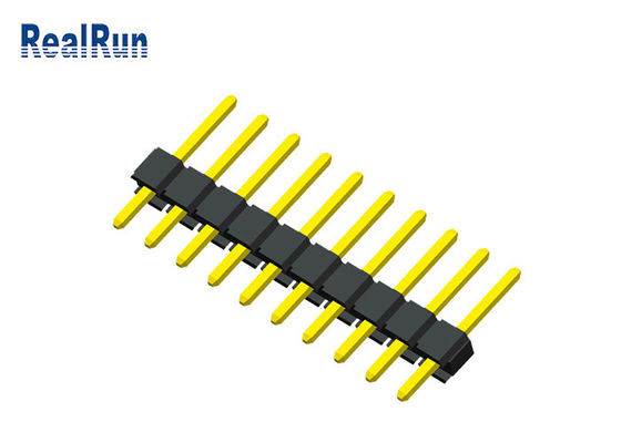 1x10P UL94V-0 Tek Sıra Pin Başlığı PA6T PBT PCB Kartı Konnektörü