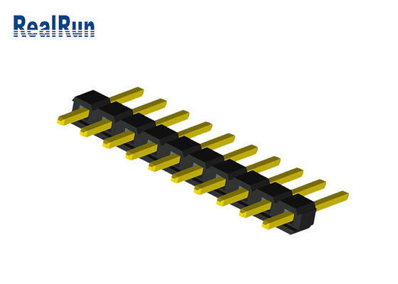 1x10P UL94V-0 Tek Sıra Pin Başlığı PA6T PBT PCB Kartı Konnektörü