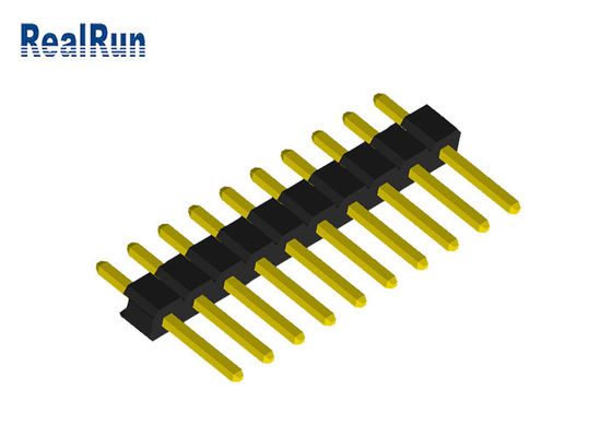 1x10P UL94V-0 Tek Sıra Pin Başlığı PA6T PBT PCB Kartı Konnektörü