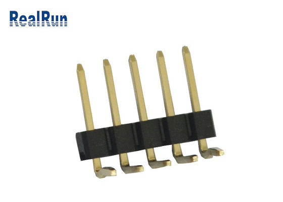 3A 5P PA6T PBT LCP SMT Pin Başlığı 2.54mm Tek Sıra Dik Açı UL94V-0
